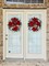 22" Frosted Red Poinsettia Wreath - Christmas Wreath - Holiday Tree